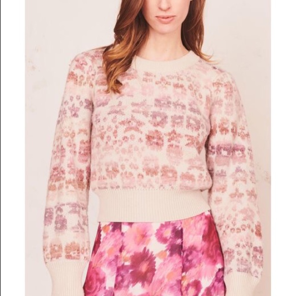 NWT LoveShackFancy Wool Kirsten Pullover Sweater